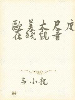 欧美大尺度视频在线观看