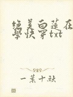绝美白莲在线教学快穿txt