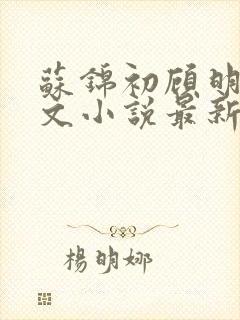 苏锦初顾明琛全文小说最新章节更新封面