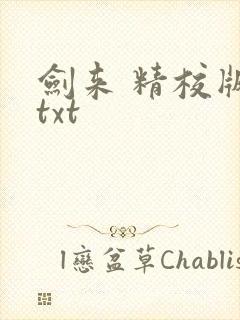 剑来 精校版 txt