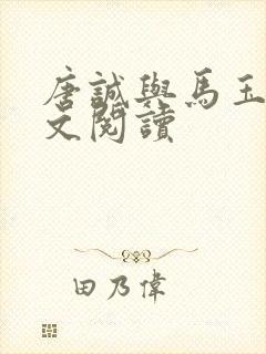 唐诚与马玉婷全文阅读封面