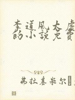 李道风太虚老道的小说免费阅读