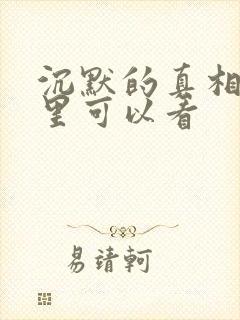 沉默的真相在哪里可以看