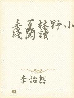 秦夏林野小说在线阅读