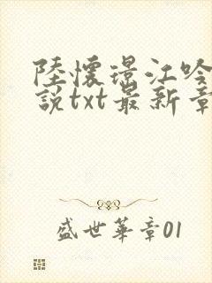 陆怀璟江吟晚小说txt最新章节