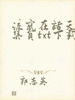 流窜在诸天的收集员txt下载