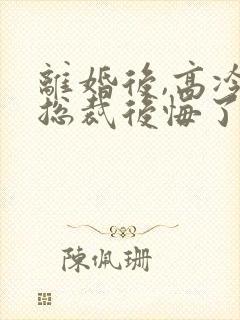 离婚后,高冷女总裁后悔了txt