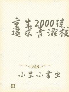 重生2000从追求青涩校花同桌开始txt封面