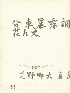 公车暴露调教校花h文封面