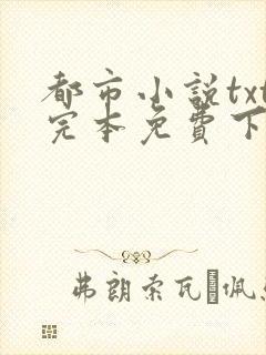 都市小说txt完本免费下载封面