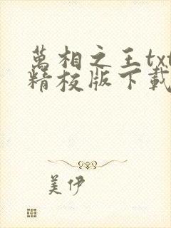 万相之王txt精校版下载