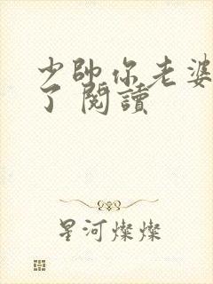 少帅你老婆又跑了 阅读