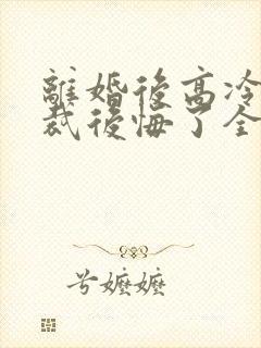 离婚后高冷女总裁后悔了全本