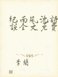 纪南风沈诗澜小说全文免费阅读