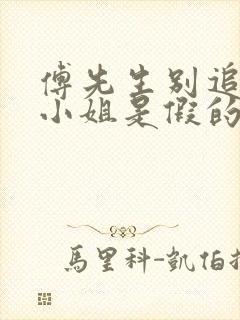 傅先生别追了大小姐是假的完整版