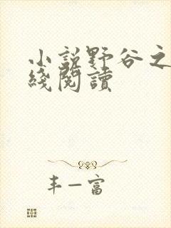 小说野谷之欢在线阅读