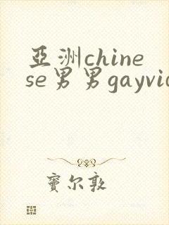 亚洲chinese男男gayvideo