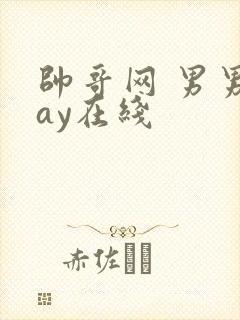 帅哥网 男男gay在线