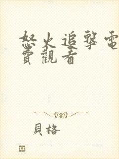 怒火追击电影免费观看封面