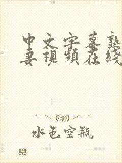 中文字幕熟女人妻视频在线第一页