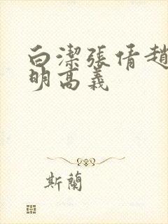 白洁张倩赵敏李明高义