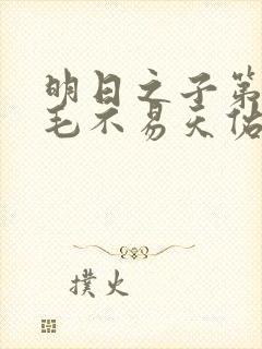 明日之子第一季毛不易天佑封面