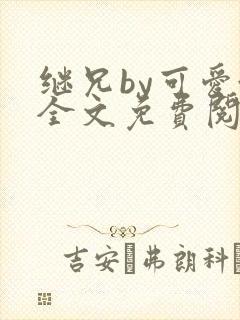 继兄by可爱澄全文免费阅读笔趣阁封面