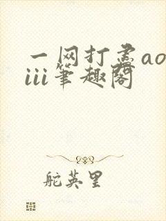 一网打尽aoiiii笔趣阁