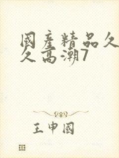 国产精品久久久久高潮7