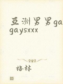 亚洲男男gaygaysxxx封面