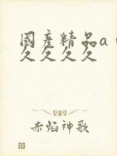 国产精品aⅴ久久久久久