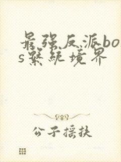 最强反派boss系统境界