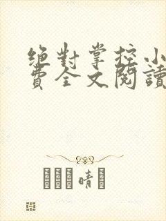 绝对掌控小说免费全文阅读笔趣阁封面