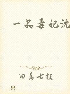 一品毒妃沈梨秋