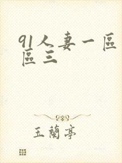 91人妻一区二区三封面