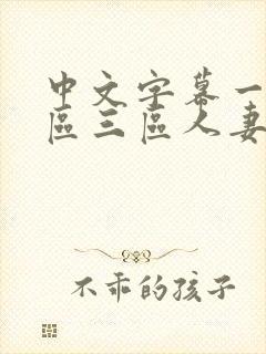 中文字幕一区二区三区人妻久久