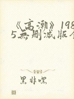 《高潮》1985无删减版全集封面