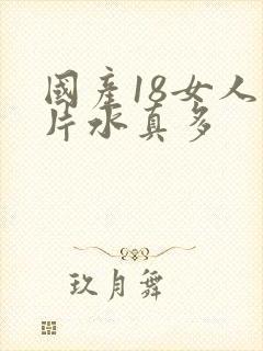 国产18女人毛片水真多封面