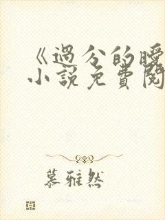 《过分的暧昧》小说免费阅读全文