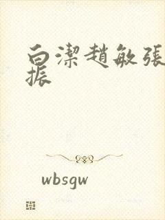 白洁赵敏张倩赵振