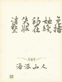 消失的她免费完整版在线播放高清封面