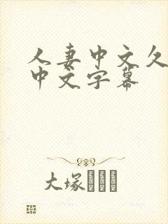 人妻中文久久久中文字幕封面