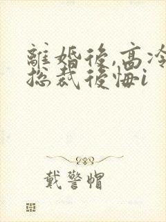 离婚后,高冷女总裁后悔i封面