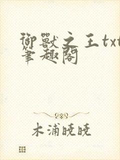 御兽之王txt笔趣阁