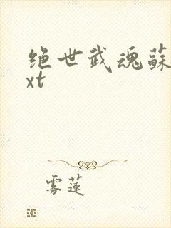 绝世武魂苏莫txt