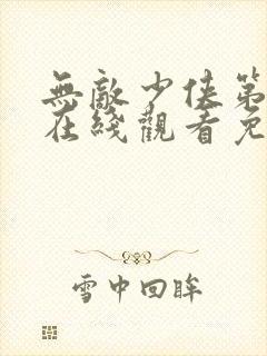 无敌少侠第一季在线观看免费中文版