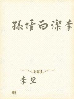 孙倩白洁李明封面