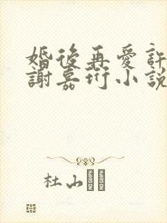 婚后再爱许栀清谢嘉珩小说免费阅读