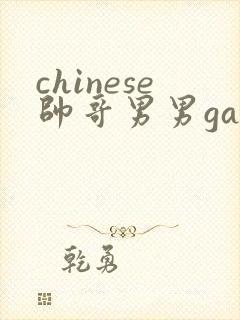 chinese帅哥男男gaygay网站