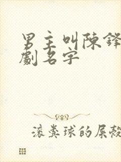 男主叫陈锋的短剧名字